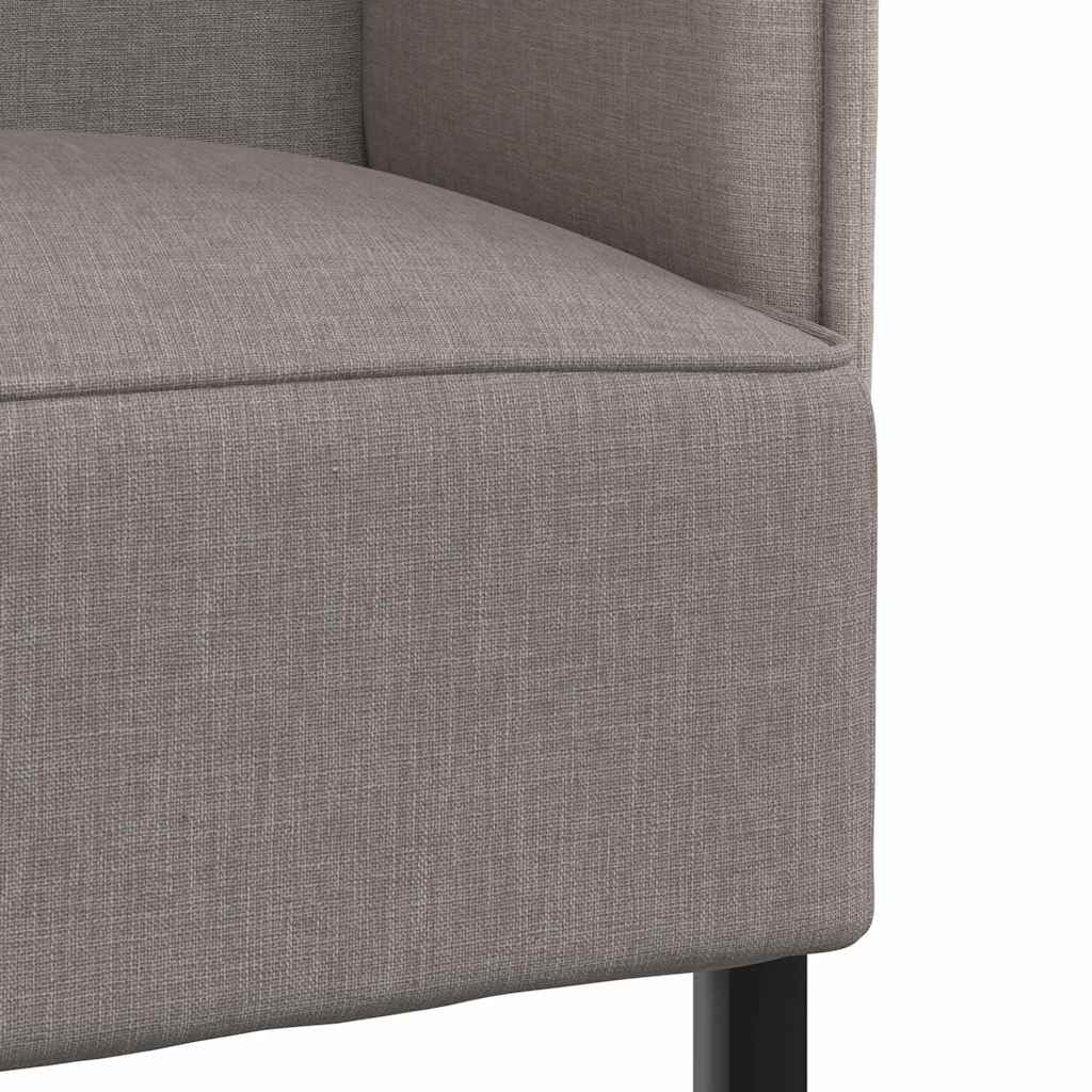 vidaXL Hoher Rücken Sofa 101cm Taupe Stoff