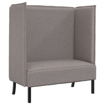 vidaXL Hoher Rücken Sofa 101cm Taupe Stoff