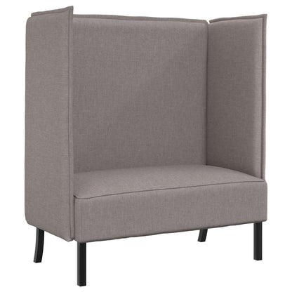 vidaXL Hoher Rücken Sofa 101cm Taupe Stoff