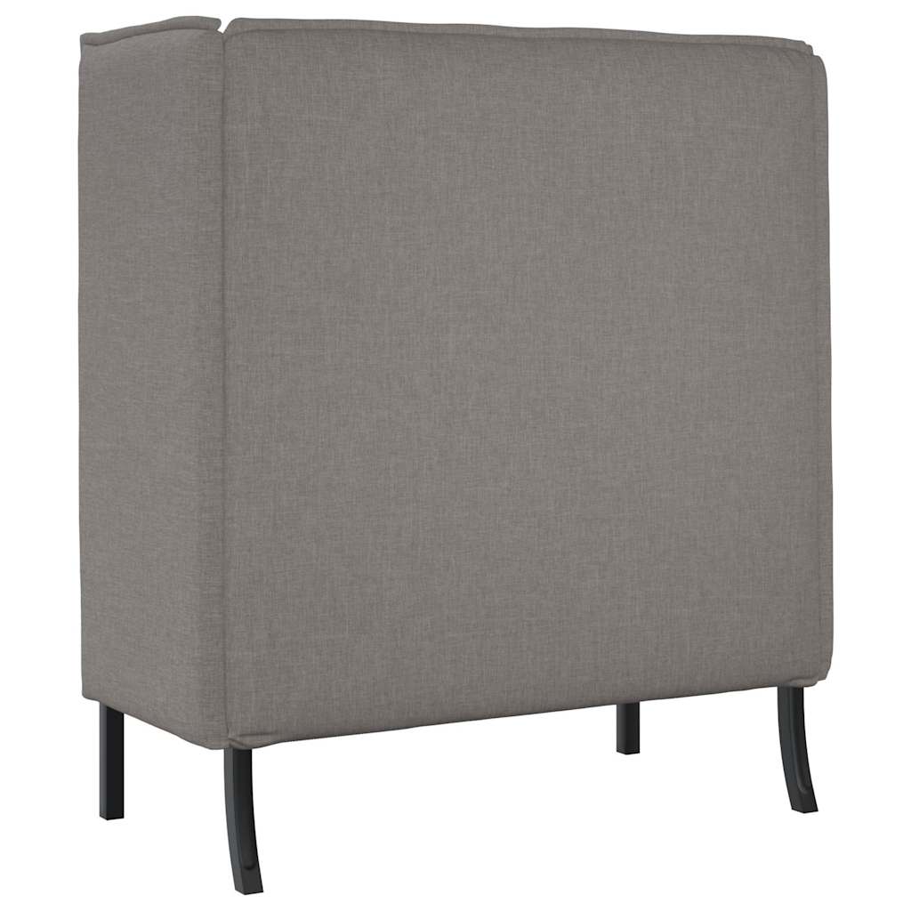 vidaXL Hoher Rücken Sofa 101cm Taupe Stoff