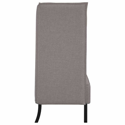 vidaXL Hoher Rücken Sofa 101cm Taupe Stoff