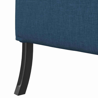 vidaXL Hoher Rücken Sofa Blau 109 x 56 x 121 cm Stoff