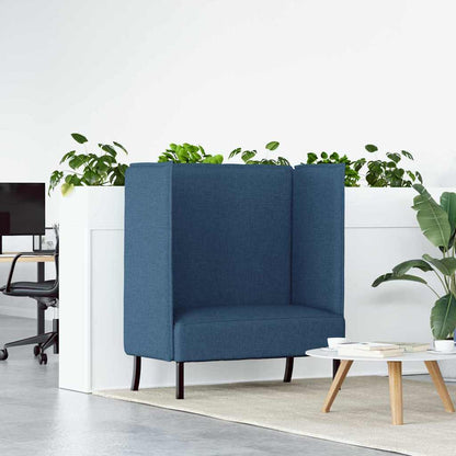 vidaXL Hoher Rücken Sofa Blau 109 x 56 x 121 cm Stoff