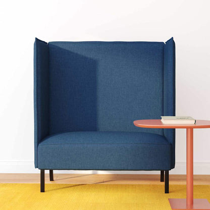 vidaXL Hoher Rücken Sofa Blau 109 x 56 x 121 cm Stoff