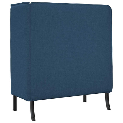 vidaXL Hoher Rücken Sofa Blau 109 x 56 x 121 cm Stoff