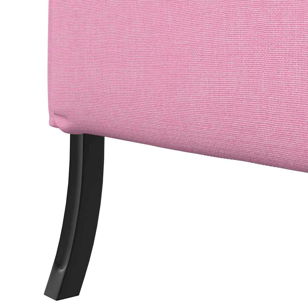 vidaXL Hoher Rücken Sofa 101cm Rosa Stoff