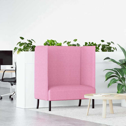 vidaXL Hoher Rücken Sofa 101cm Rosa Stoff