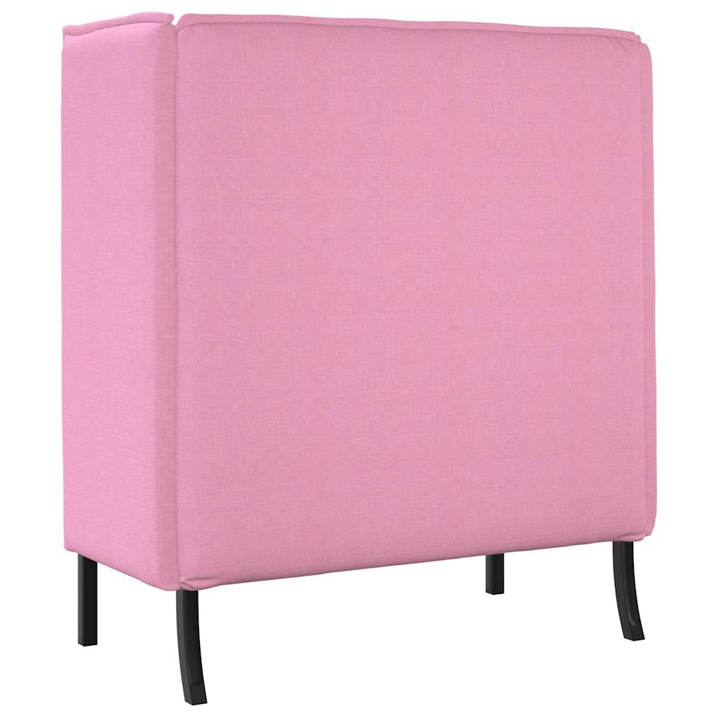 vidaXL Hoher Rücken Sofa 101cm Rosa Stoff