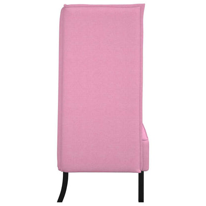 vidaXL Hoher Rücken Sofa 101cm Rosa Stoff