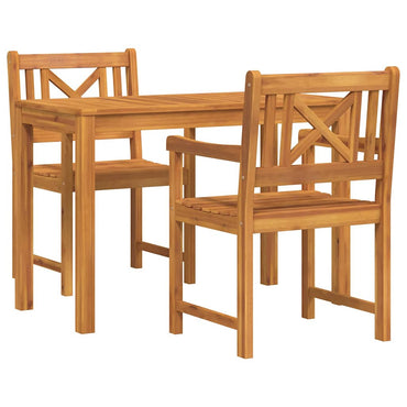 vidaXL Garten Essgruppe 3 pcs Braun Akazie Massivholz