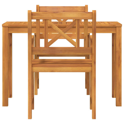 vidaXL Garten Essgruppe 3 pcs Braun Akazie Massivholz