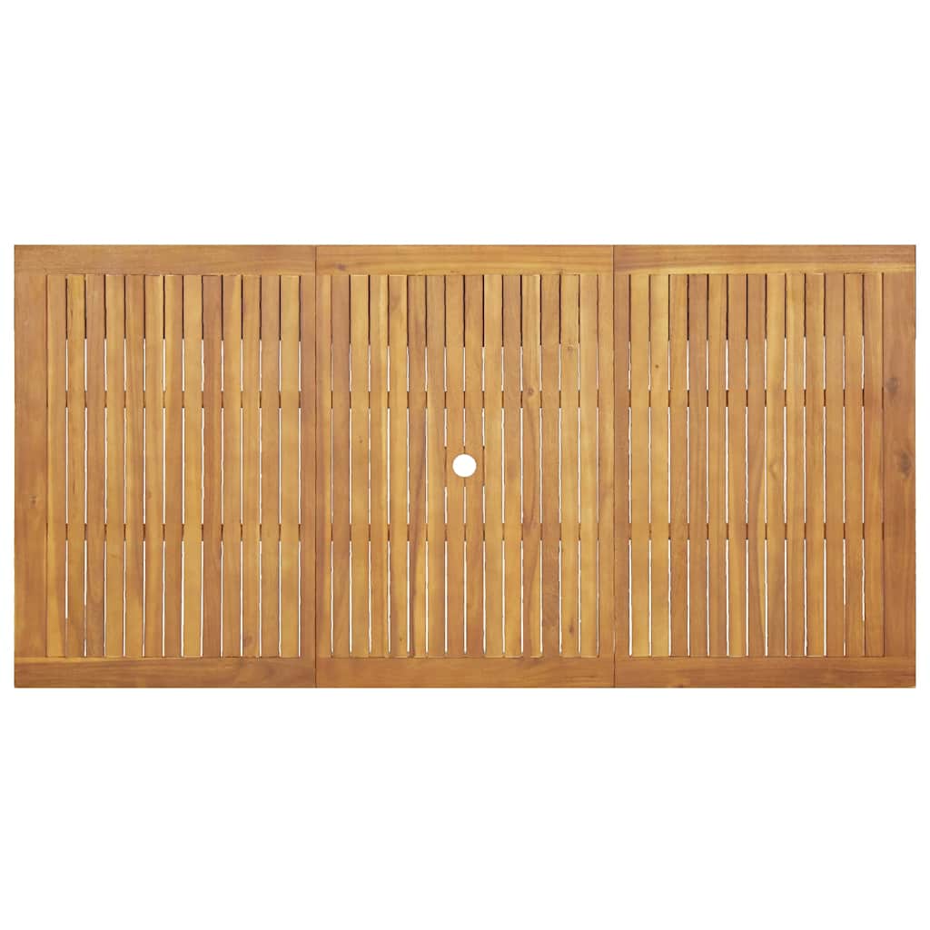 vidaXL Garten Essgruppe 9 pcs Braun Massivholz Akazie