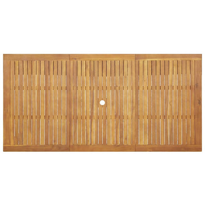 vidaXL Garten Essgruppe 9 pcs Braun Massivholz Akazie