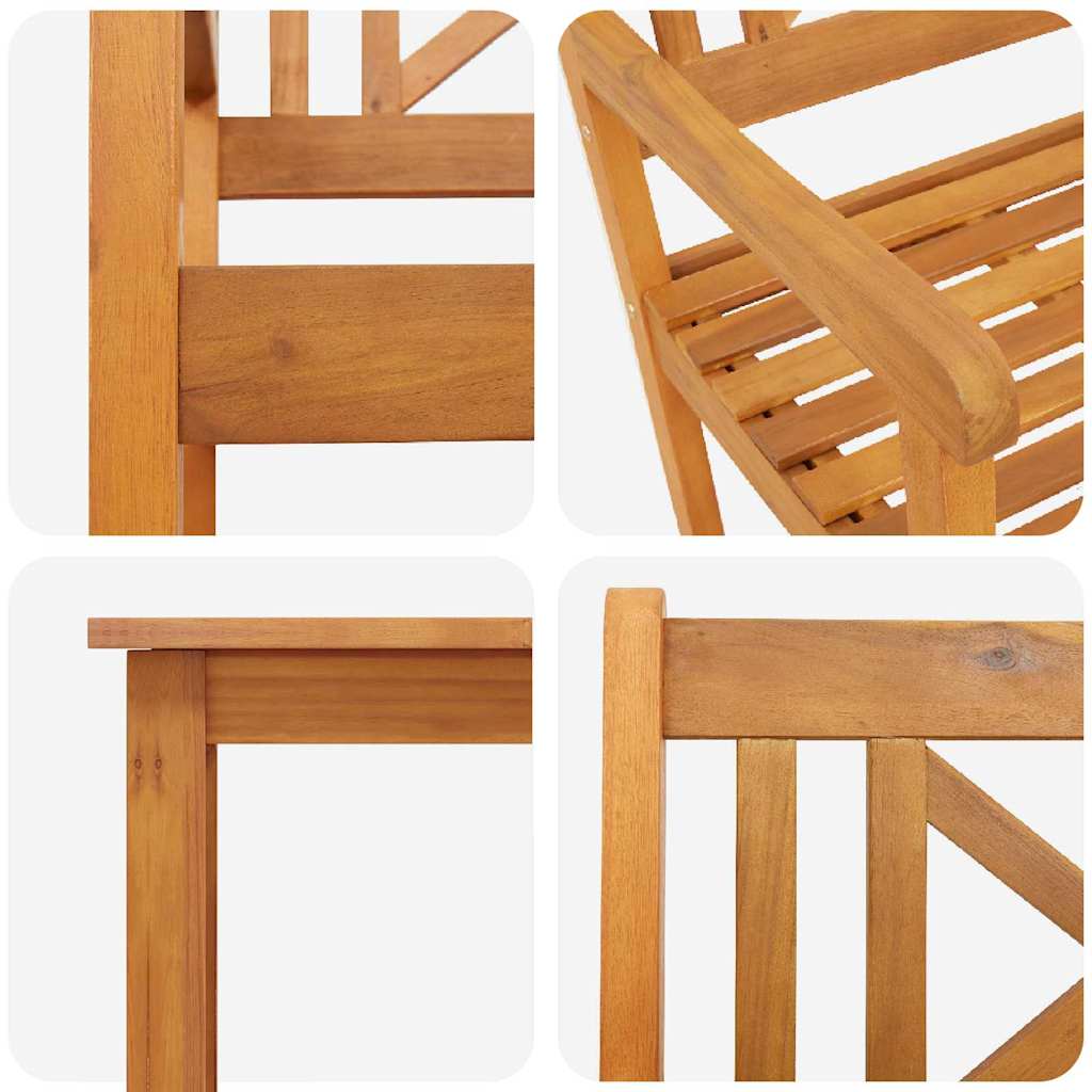 vidaXL Garten Essgruppe 5 pcs Braun Massivholz Akazie