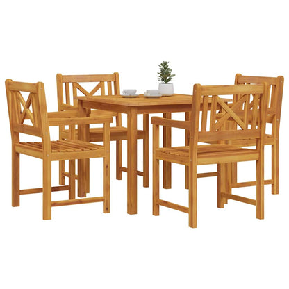 vidaXL Garten Essgruppe 5 pcs Braun Massivholz Akazie