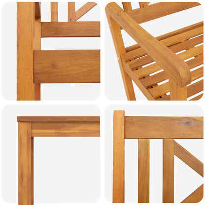 vidaXL Garten Essgruppe 3 pcs Braun Massivholz Akazie