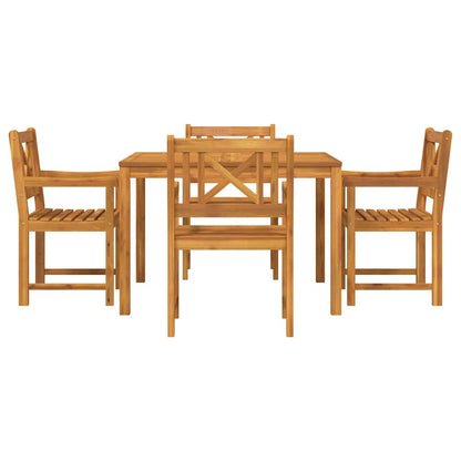 vidaXL Garten Essgruppe 5 pcs Braun Massivholz Akazie