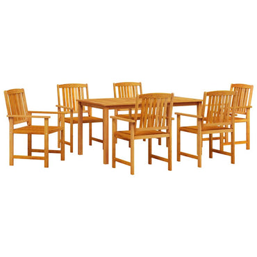 vidaXL Salon de jardin 5 pcs Bois d'acacia massif Marron