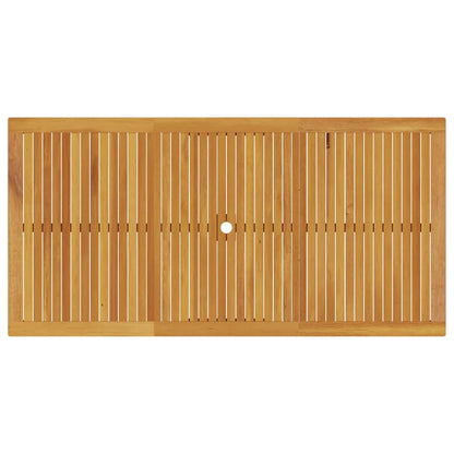 Garten Essgruppe 9 pcs Braun Massivholz Akazie