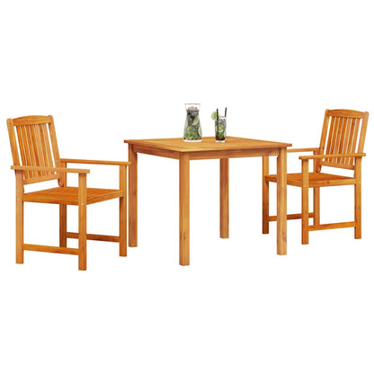 vidaXL Ensemble de salle à manger de jardin 3 pcs Bois d'acacia massif Marron