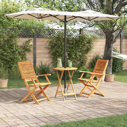 vidaXL Klapp Bistro Set 3 pcs Braun Akazie Massivholz