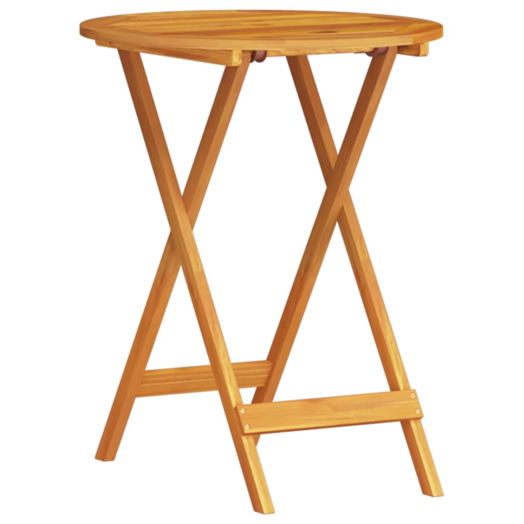 vidaXL Klapp Bistro Set 3 pcs Braun Akazie Massivholz