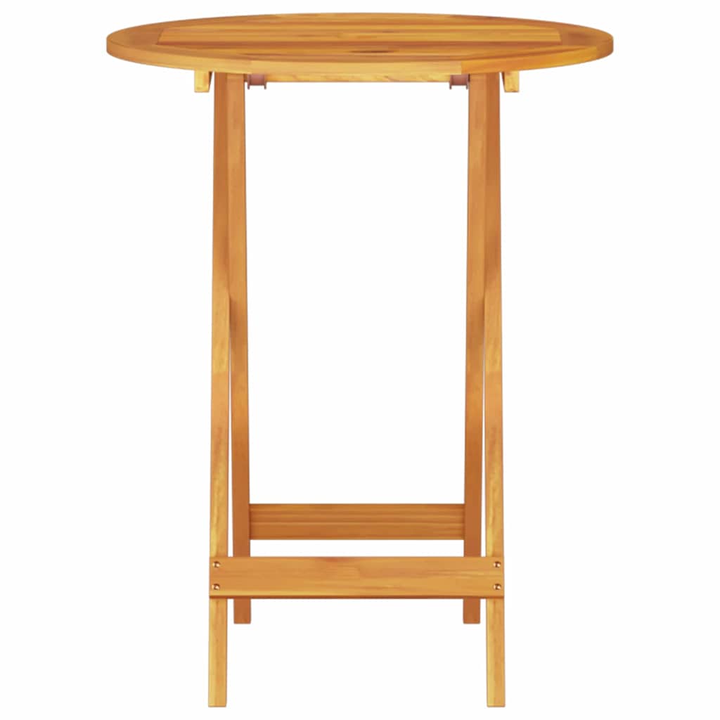 vidaXL Klapp Bistro Set 3 pcs Braun Akazie Massivholz
