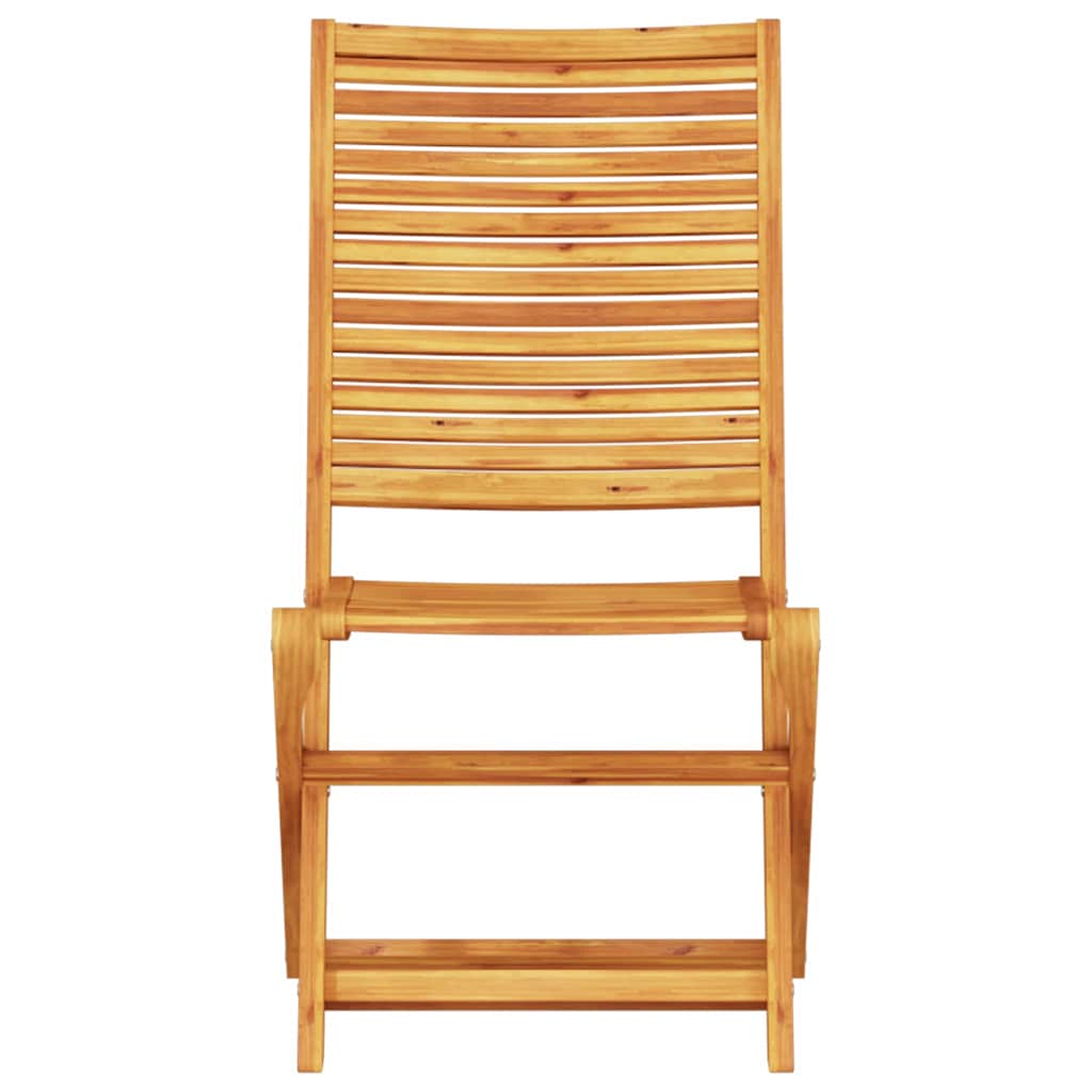 Klapp Bistro Set 3 pcs Braun Massivholz Akazie