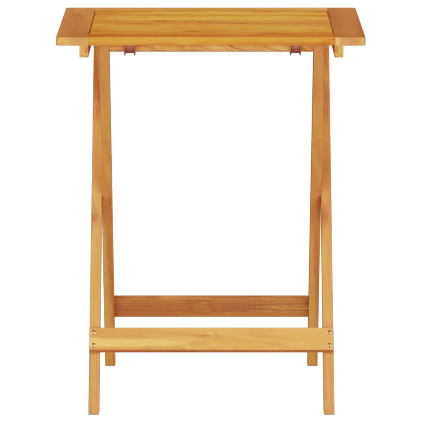 Klapp Bistro Set 3 pcs Braun Massivholz Akazie