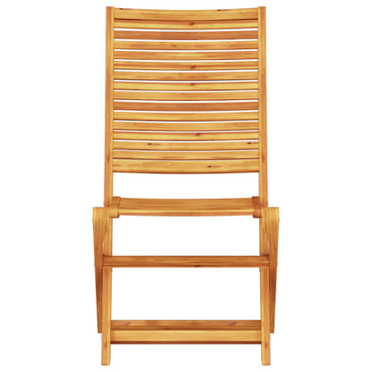 Klapp Bistro Set 3 pcs Braun Massivholz Akazie