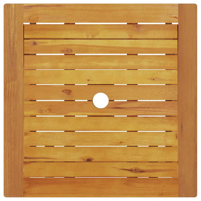 Klapp Bistro Set 3 pcs Braun Massivholz Akazie