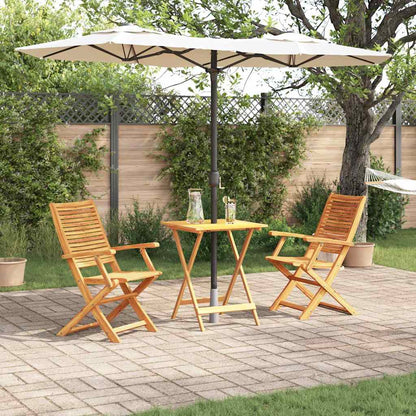 vidaXL Klapp Bistro Set 3 pcs Braun Akazie Massivholz