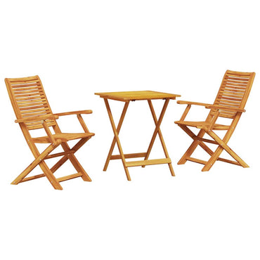 vidaXL Klapp Bistro Set 3 pcs Braun Akazie Massivholz