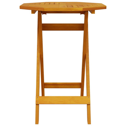 vidaXL Ensemble de bistro pliant 3 pcs Bois d'acacia massif Marron