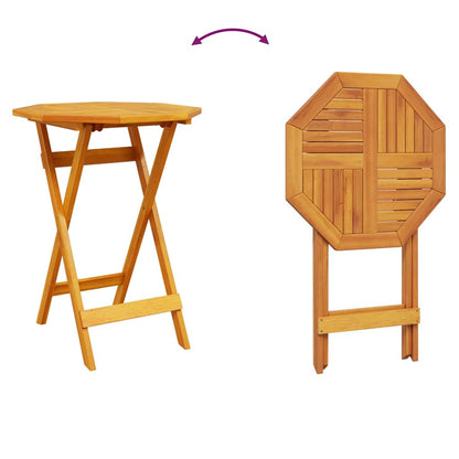 vidaXL Klapp Bistro Set 3 pcs Braun Akazie Massivholz