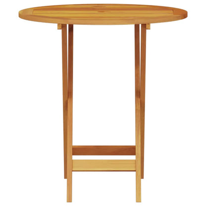 Klapp Bistro Set 3 pcs Braun Massivholz Akazie