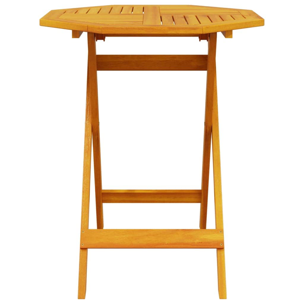 vidaXL Ensemble bistro pliable 3 pcs Bois d'acacia massif marron