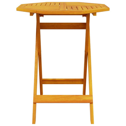 vidaXL Ensemble bistro pliable 3 pcs Bois d'acacia massif marron