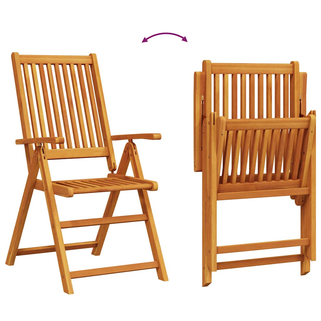 vidaXL Ensemble repas de jardin 7 pcs Bois d'acacia massif marron