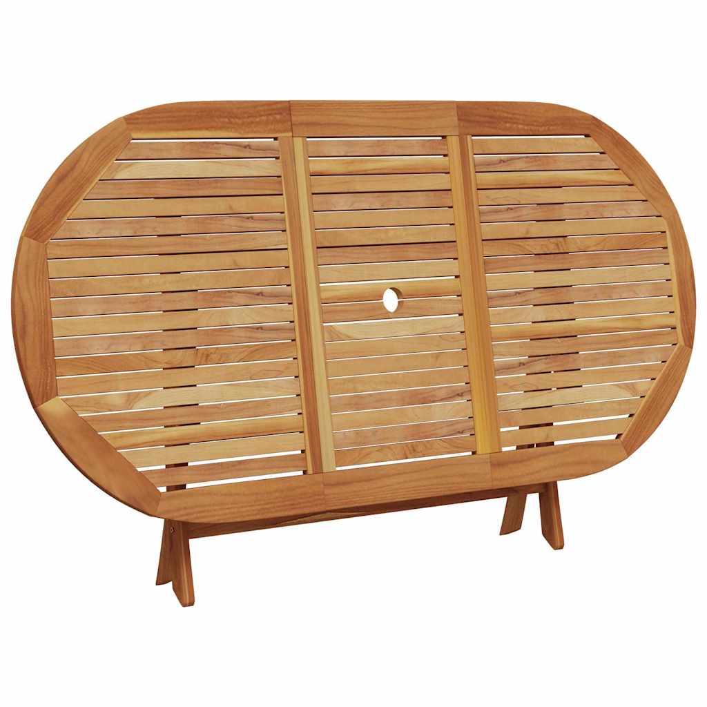 vidaXL Garten Essgruppe 5 pcs Cremeweiß Massivholz Akazie