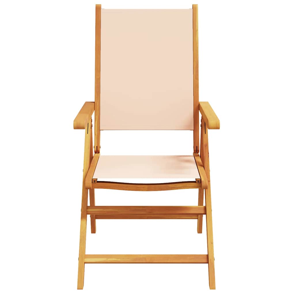 vidaXL Garten Essgruppe 7 pcs Beige Massivholz Akazie
