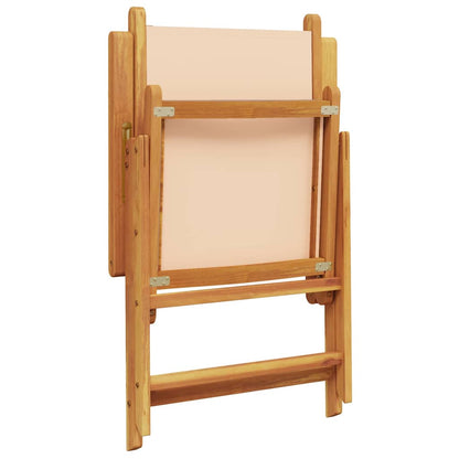 vidaXL Garten Essgruppe 7 pcs Beige Massivholz Akazie
