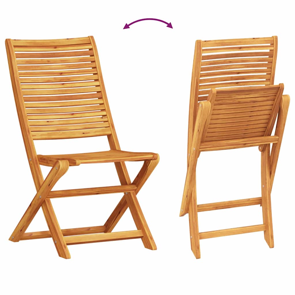 vidaXL Garten Essgruppe 7 pcs Braun Akazie Massivholz