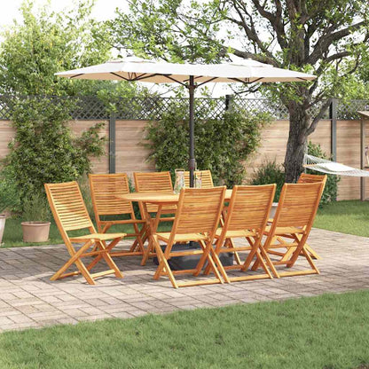 vidaXL Garten Essgruppe 9 pcs Braun Akazie Massivholz