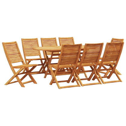 vidaXL Garten Essgruppe 9 pcs Braun Akazie Massivholz