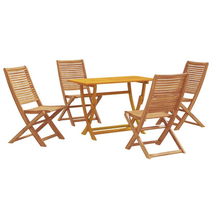vidaXL Garten Essgruppe mit Kissen 5 pcs Braun Akazie Massivholz