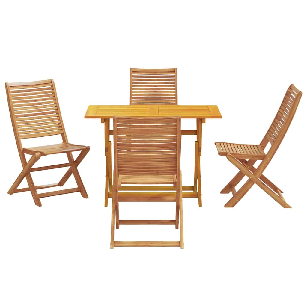 vidaXL Garten Essgruppe mit Kissen 5 pcs Braun Akazie Massivholz