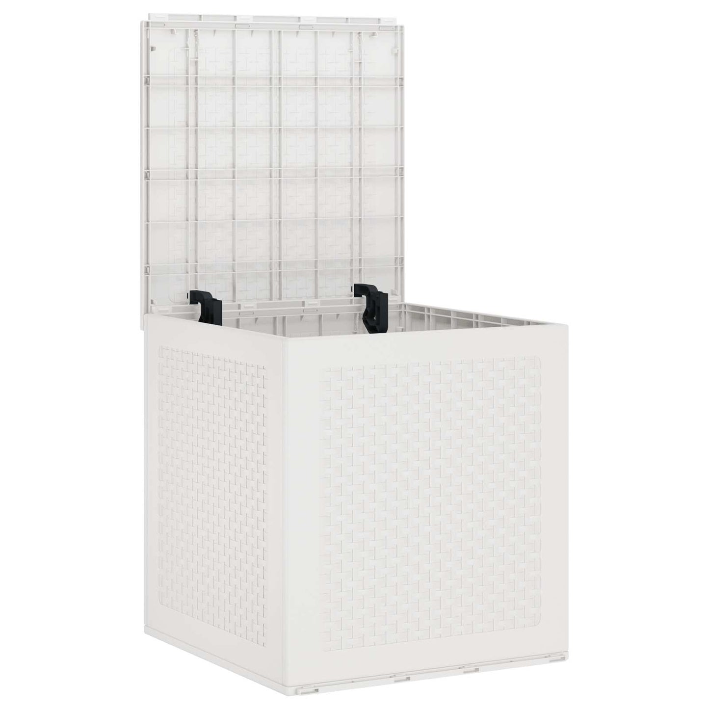 vidaXL Aufbewahrungsbox mit Speicher Weiß 55 x 53 x 57 cm Polypropylen