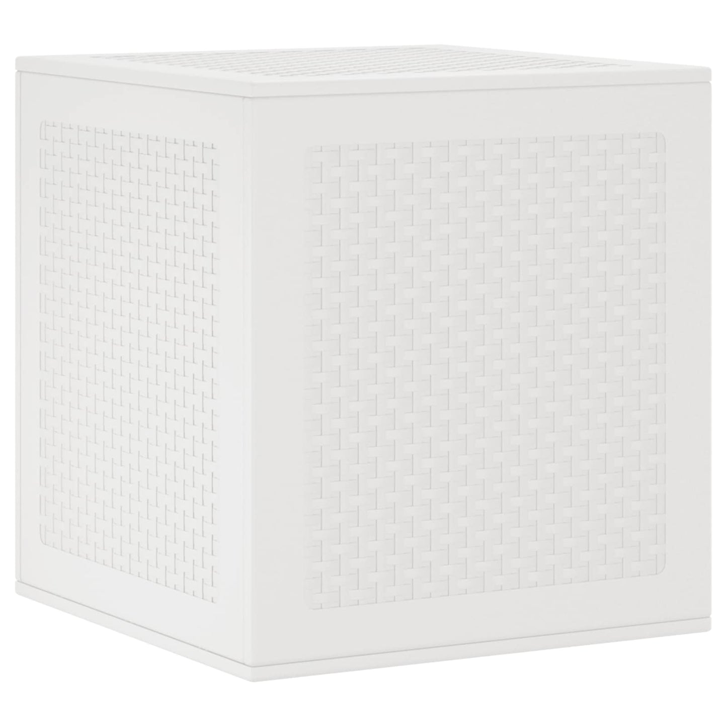 vidaXL Aufbewahrungsbox mit Speicher Weiß 55 x 53 x 57 cm Polypropylen
