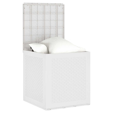 vidaXL Aufbewahrungsbox mit Speicher Weiß 55 x 53 x 57 cm Polypropylen